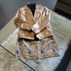 Floral Career Mini Skirt